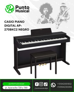 CASIO PIANO DIGITAL AP-270BKC2 NEGRO