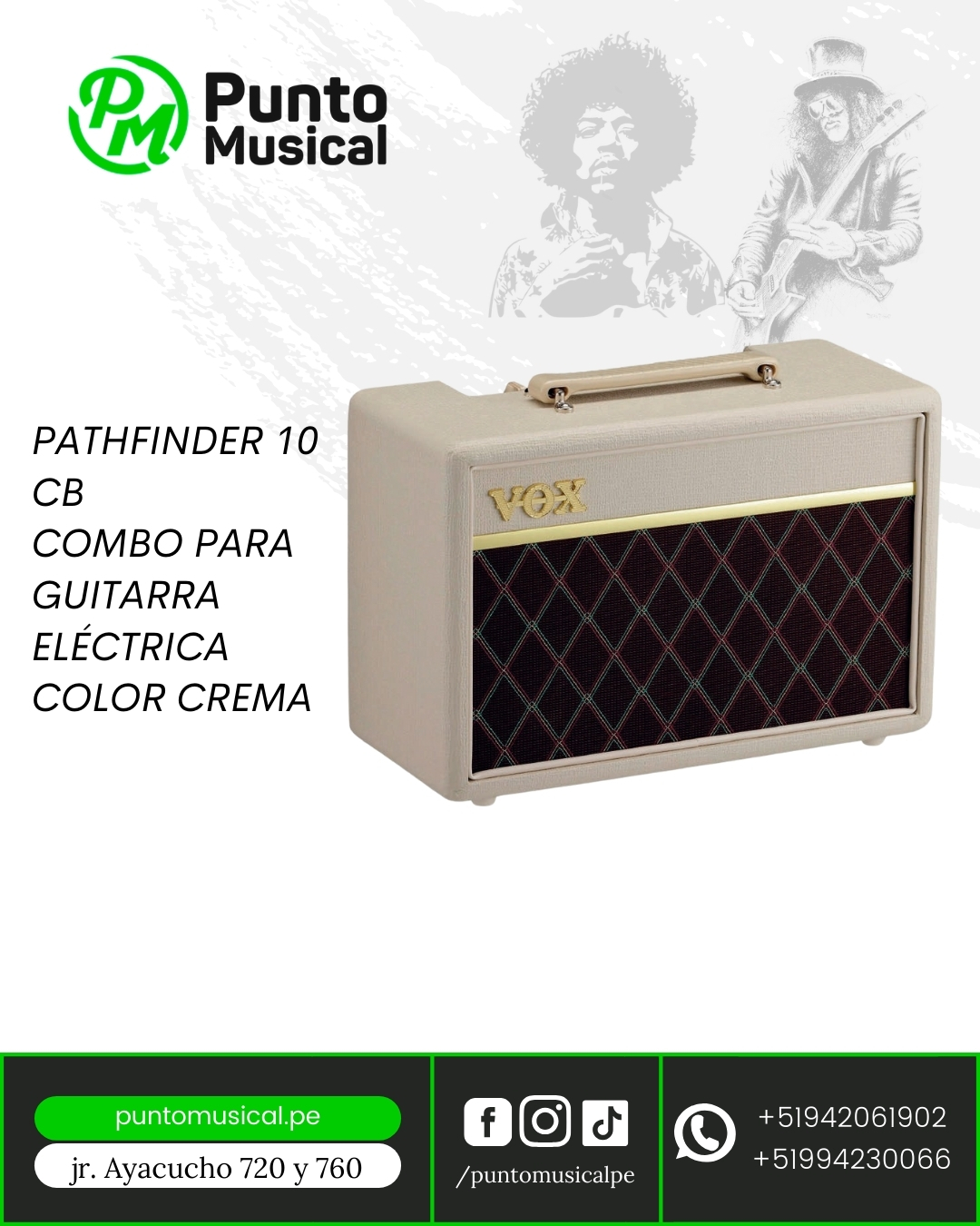 PATHFINDER 10 CB COMBO PARA GUITARRA ELÉCTRICA COLOR CREMA