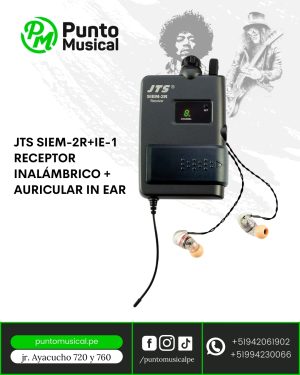 JTS SIEM-2R+IE-1 Receptor Inalámbrico + Auricular in Ear