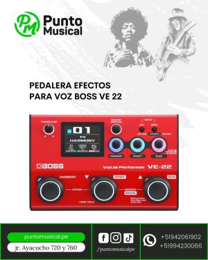 pedalera efectos para voz boss ve 22