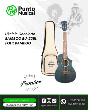 Ukelele Concierto BAMBOO BU-23BL FOLK BAMBOO
