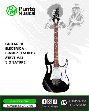 Guitarra Electrica - Ibanez JEMJR BK Steve Vai Signature
