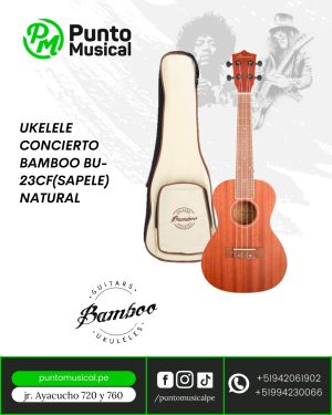 UKELELE CONCIERTO BAMBOO BU-23CF(SAPELE) NATURAL