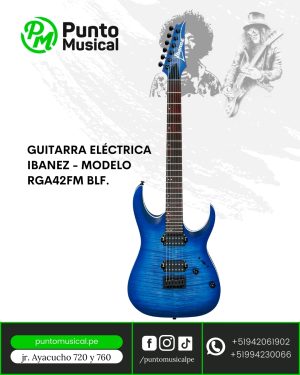Guitarra eléctrica Ibanez - Modelo RGA42FM BLF.