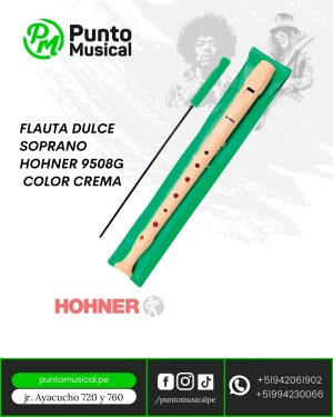 FLAUTA DULCE SOPRANO HOHNER 9508G  COLOR CREMA