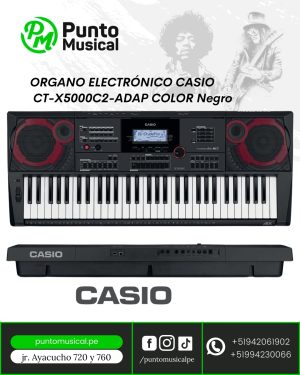 ORGANO ELECTRÓNICO CASIO CT-X5000C2-ADAP COLOR Negro