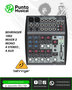 Behringer 1002 MIXER 2 MONO  4 STEREO , 4 AUX