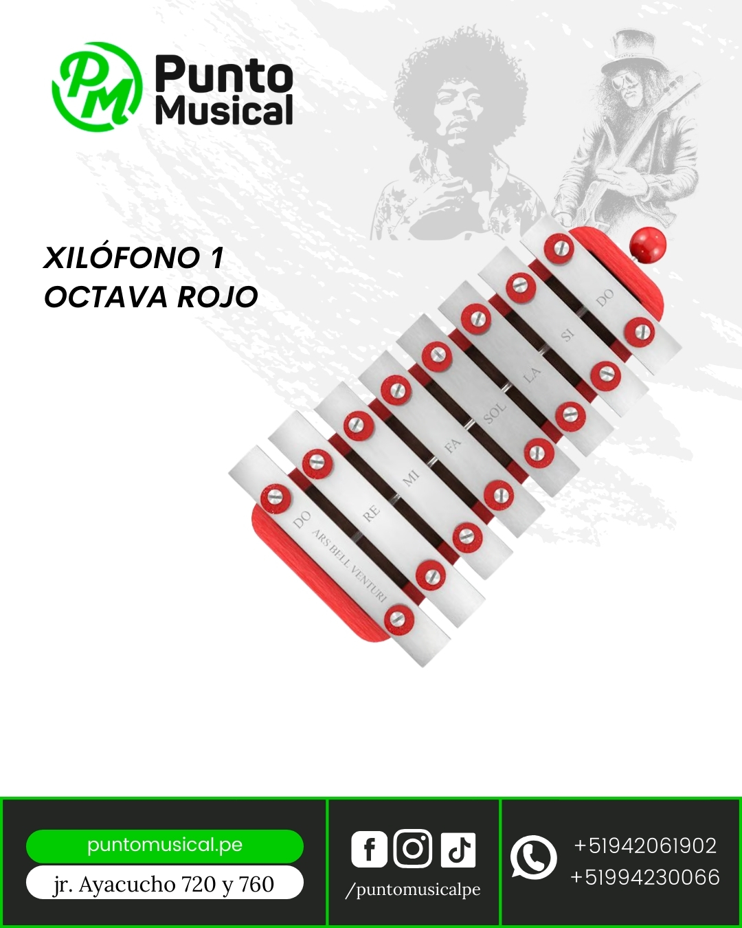 XILÓFONO 1 OCTAVA ROJO