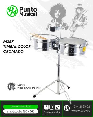 M257 TIMBAL COLOR CROMADO LP