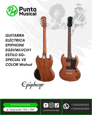 GUITARRA ELÉCTRICA EPIPHONE EGSVWLVCH1 ESTILO SG-SPECIAL VE  COLOR Walnut
