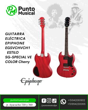 GUITARRA ELÉCTRICA EPIPHONE  EGSVCHVCH1   ESTILO  SG-SPECIAL VE COLOR Cherry