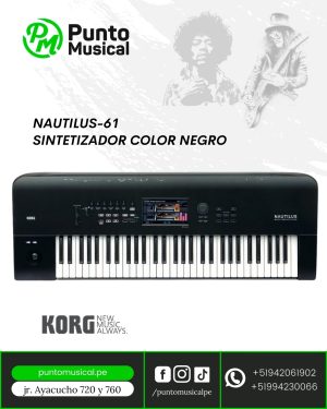 NAUTILUS-61 SINTETIZADOR COLOR NEGRO