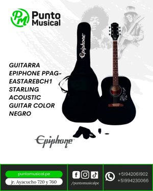 GUITARRA EPIPHONE PPAG-EASTAREBCH1 STARLING ACOUSTIC GUITAR COLOR NEGRO