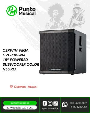CERWIN VEGA CVE-18S-NA 18” POWERED SUBWOOFER COLOR NEGRO