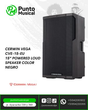 CERWIN VEGA CVE-15-EU 15” POWERED LOUD SPEAKER COLOR NEGRO