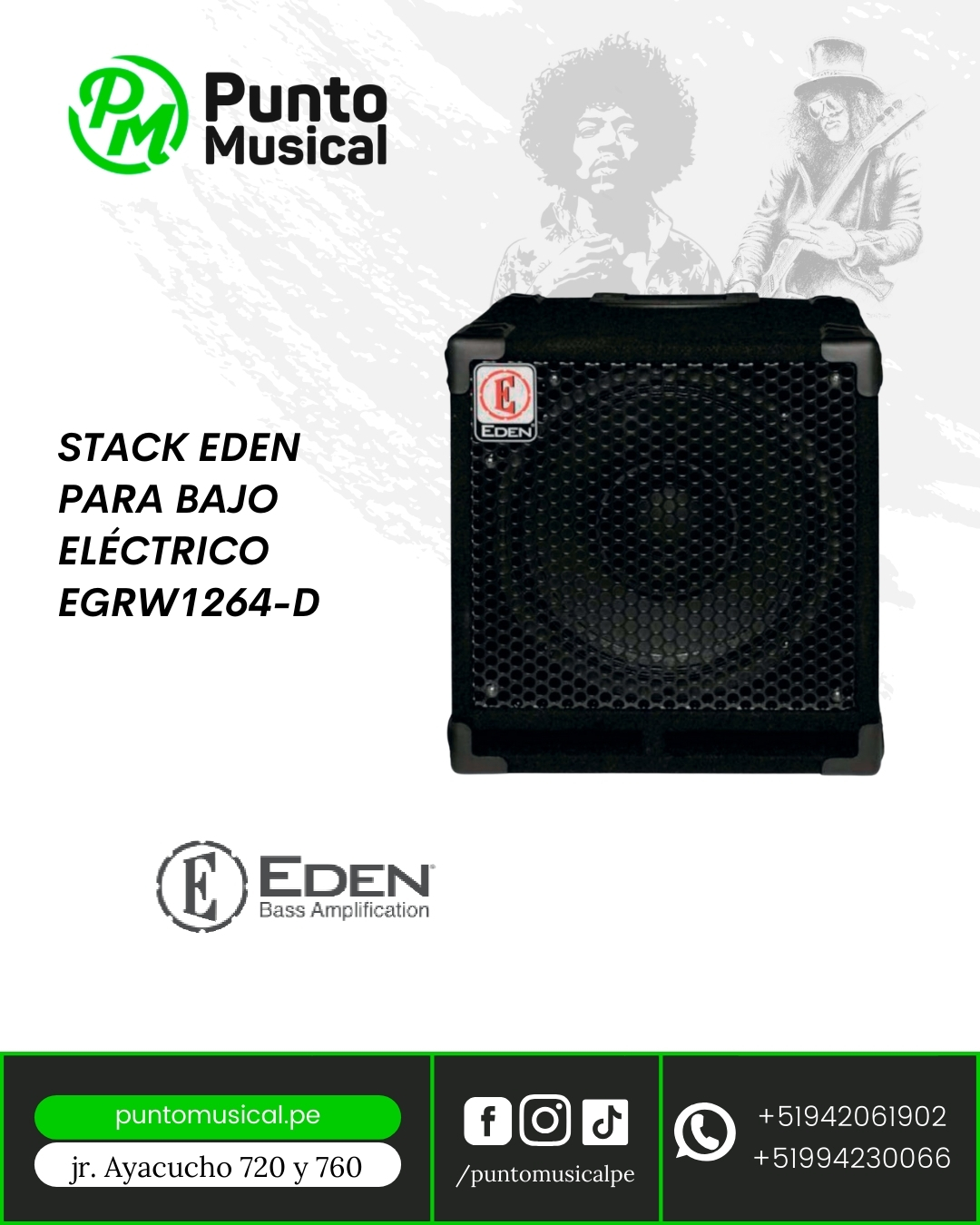 STACK EDEN PARA BAJO ELÉCTRICO EGRW1264-D