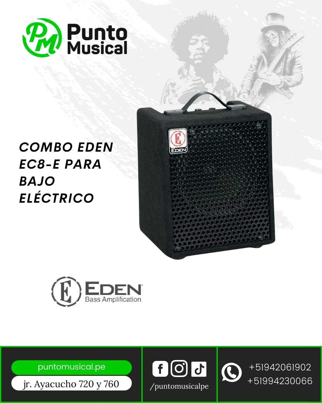 COMBO EDEN EC8-E PARA BAJO ELÉCTRICO