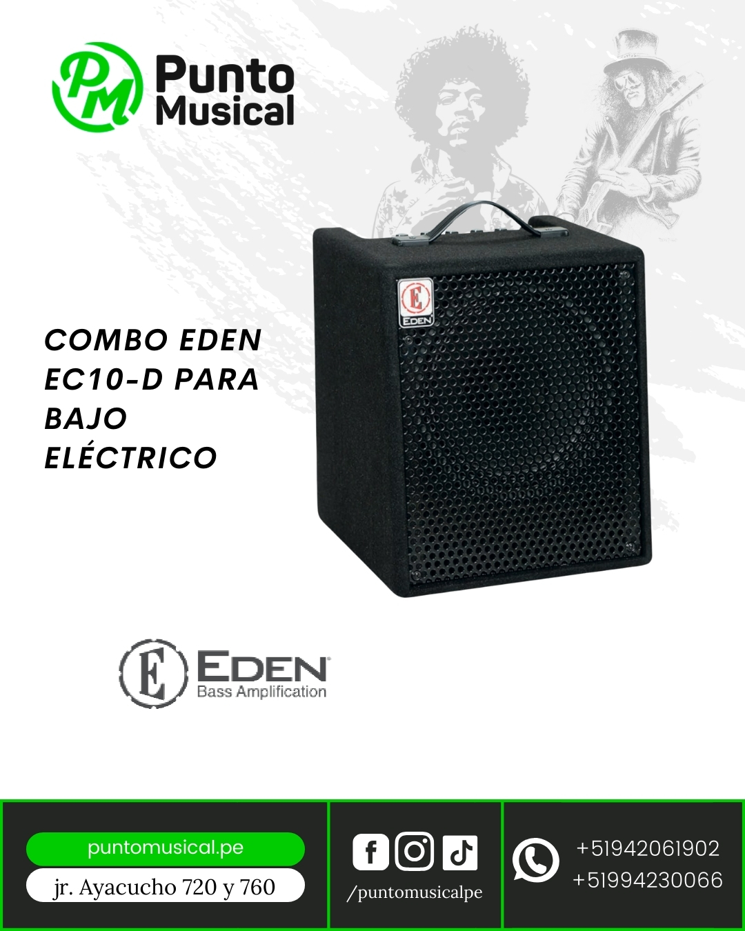 COMBO EDEN EC10-D PARA BAJO ELÉCTRICO