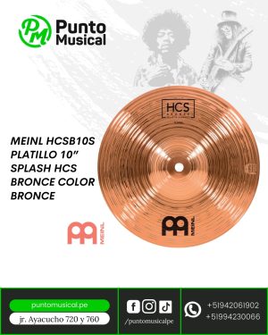 MEINL HCSB10S PLATILLO 10” SPLASH HCS BRONCE COLOR BRONCE