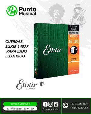 CUERDAS ELIXIR 14077  PARA BAJO ELÉCTRICO
