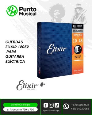 CUERDAS ELIXIR 12052  PARA GUITARRA ELÉCTRICA