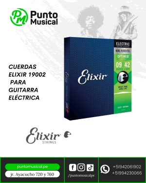 CUERDAS ELIXIR 19002  PARA GUITARRA ELÉCTRICA