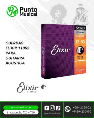 CUERDAS ELIXIR 11052 PARA GUITARRA ACÚSTICA
