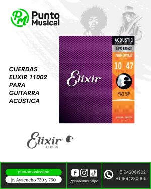 CUERDAS ELIXIR 11002 PARA GUITARRA ACÚSTICA