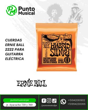 CUERDAS ERNIE BALL 2222 PARA GUITARRA ELÉCTRICA