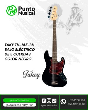 TAKY TK-JA5-BK BAJO ELÉCTRICO DE 5 CUERDAS COLOR NEGRO