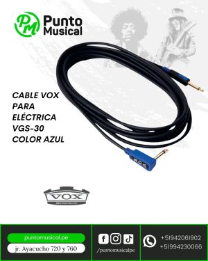 CABLE VOX PARA ELÉCTRICA VGS-30 COLOR AZUL