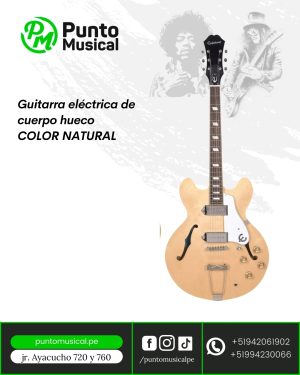 Guitarra Eléctrica Hollowbody Casino Epiphone Color Natural