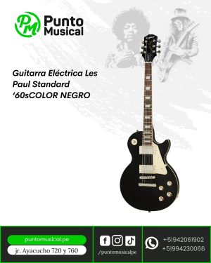 Guitarra Eléctrica Epiphone Les Paul Standard '60s Color Negro