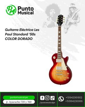 Guitarra Eléctrica Epiphone Les Paul Standard '50s Color Dorado