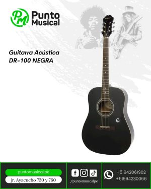 Guitarra Acústica DR-100 Negra Ibanez