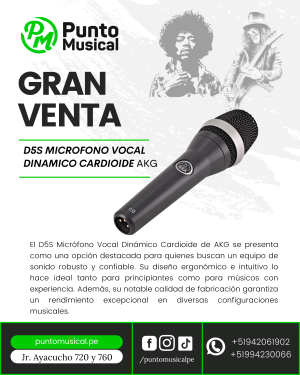 D5S MICROFONO VOCAL DINAMICO CARDIOIDE AKG