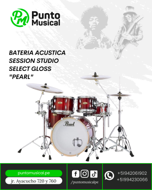Batería Acústica Pearl Session Studio Select Gloss – Kit Profesional Completo