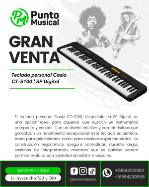 Teclado personal Casio CT-S100 | SP Digital
