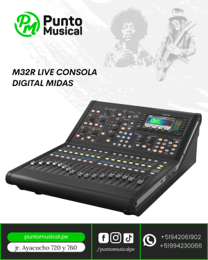 Consola Digital Midas M32R Live – Mezcla Profesional en Vivo