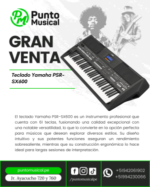 Teclado Yamaha PSR-SX600