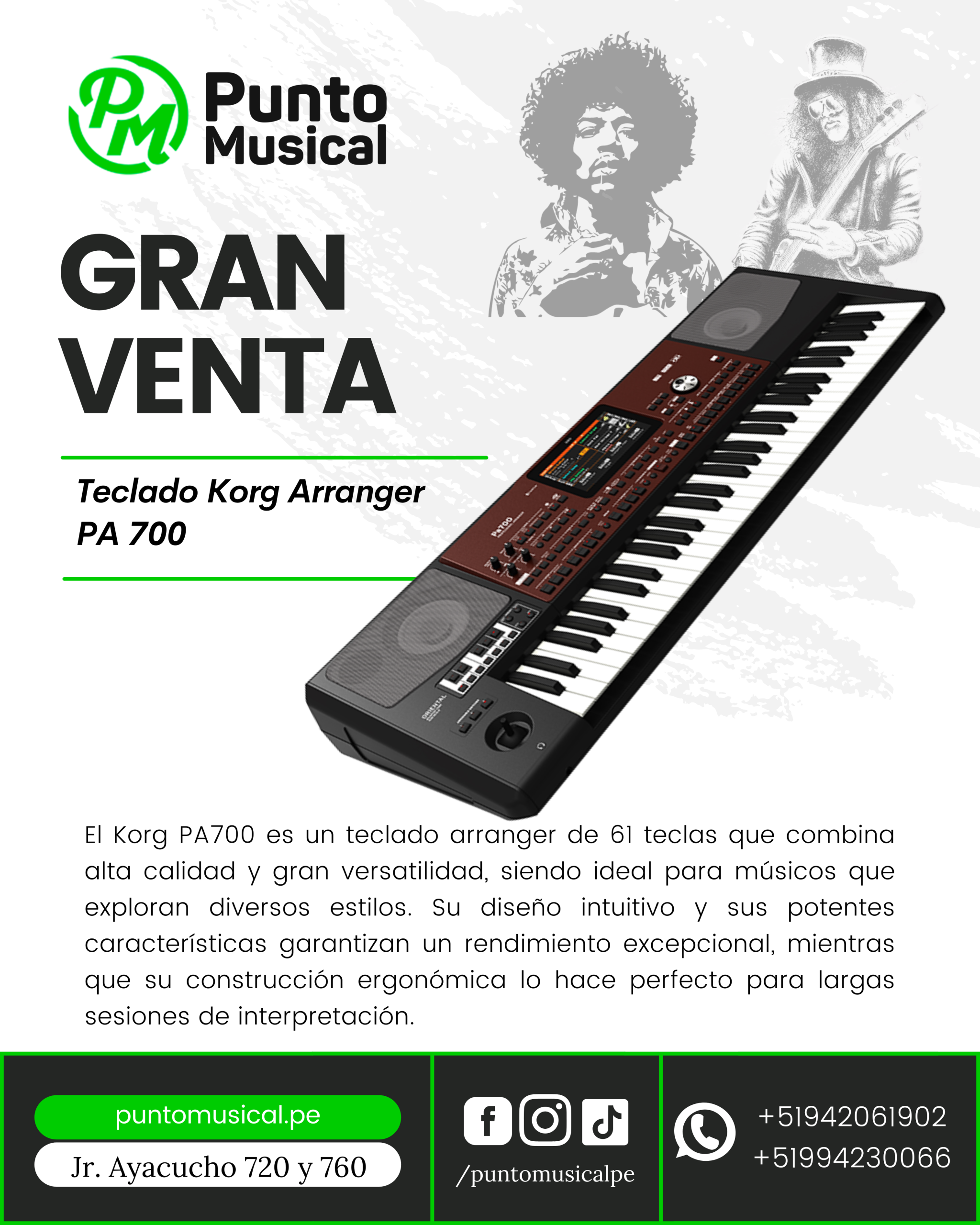 Teclado Korg Arranger PA 700