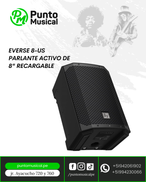 EVERSE 8-US PARLANTE ACTIVO DE 8" RECARGABLE "ELECTRO-VOICE"