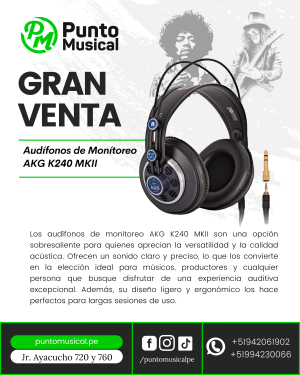 Audífonos de Monítoreo AKG K240 MKII