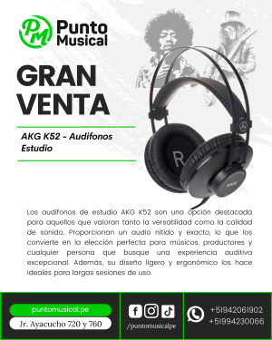 AKG K52 - Audifonos Estudio