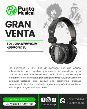 BDJ 1000 BEHRINGER AUDÍFONO DJ