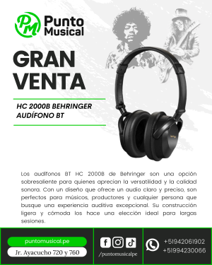 HC 2000B BEHRINGER AUDÍFONO BT