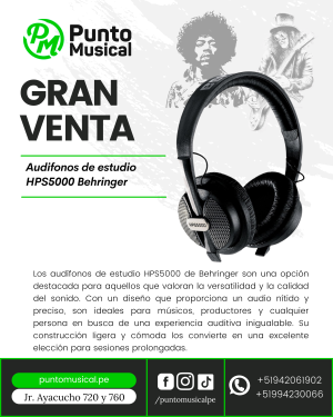 Audifonos de estudio HPS5000 Behringer