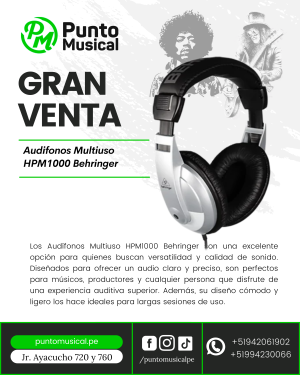 Audifonos Multiuso HPM1000 Behringer