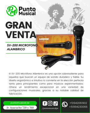 SV-200 MICROFONO ALAMBRICO