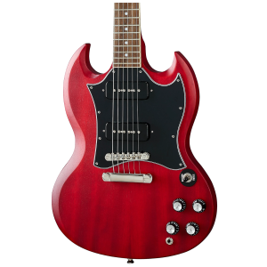 GUITARRA ELÉCTRICA EPIPHONE EGS9CWCHNH1 ESTILO SG CLASSIC WORN P-90S COLORWorn Cherry